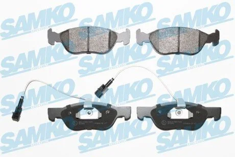 Гальмівні колодки, дискове гальмо (набір) SAMKO 5SP1076