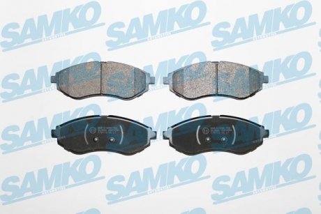 Гальмівні колодки, дискове гальмо (набір) SAMKO 5SP1080 (фото 1)