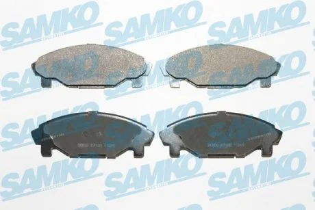 Гальмівні колодки, дискове гальмо (набір) SAMKO 5SP1081 (фото 1)