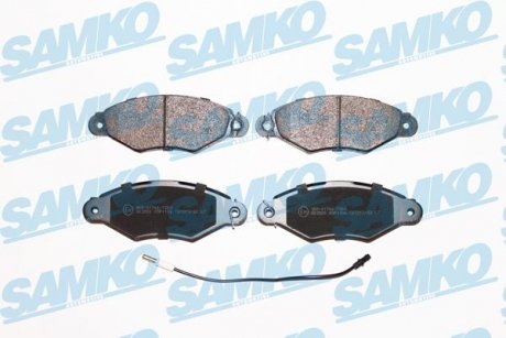 Гальмівні колодки, дискове гальмо (набір) SAMKO 5SP1106 (фото 1)