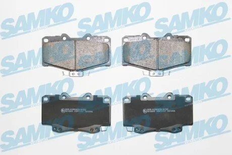 Гальмівні колодки, дискове гальмо (набір) SAMKO 5SP1117