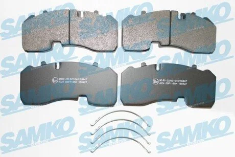 Гальмівні колодки, дискове гальмо (набір) SAMKO 5SP1185