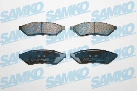 Гальмівні колодки, дискове гальмо (набір) SAMKO 5SP1198