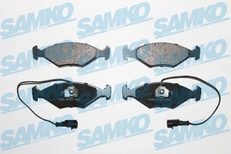 Гальмівні колодки, дискове гальмо (набір) SAMKO 5SP1203