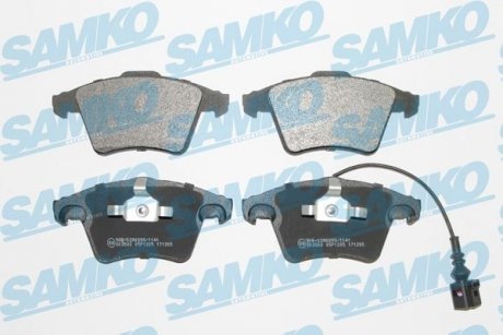 Гальмівні колодки, дискове гальмо (набір) SAMKO 5SP1205