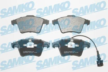 Гальмівні колодки, дискове гальмо (набір) SAMKO 5SP1205