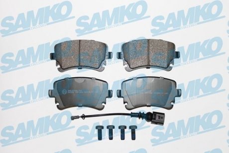Гальмівні колодки, дискове гальмо (набір) SAMKO 5SP1206 (фото 1)