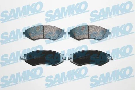 Гальмівні колодки, дискове гальмо (набір) SAMKO 5SP1208