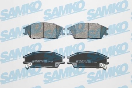 Гальмівні колодки, дискове гальмо (набір) SAMKO 5SP1222