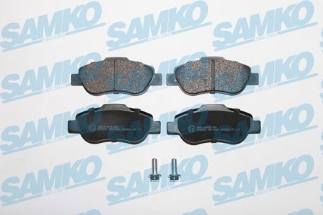 Гальмівні колодки, дискове гальмо (набір) SAMKO 5SP1240 (фото 1)