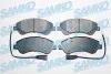 Гальмівні колодки, дискове гальмо (набір) SAMKO 5SP1259 (фото 1)