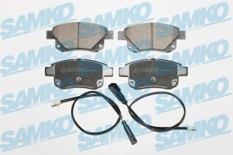 Гальмівні колодки, дискове гальмо (набір) SAMKO 5SP1261