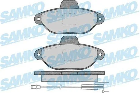 Гальмівні колодки, дискове гальмо (набір) SAMKO 5SP1262