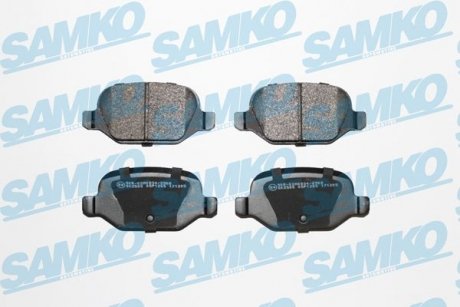 Гальмівні колодки, дискове гальмо (набір) SAMKO 5SP1265 (фото 1)