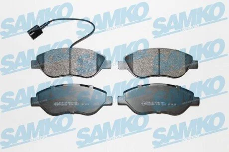 Гальмівні колодки, дискове гальмо (набір) SAMKO 5SP1267