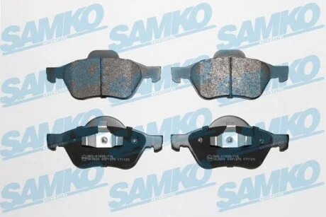 Гальмівні колодки, дискове гальмо (набір) SAMKO 5SP1279