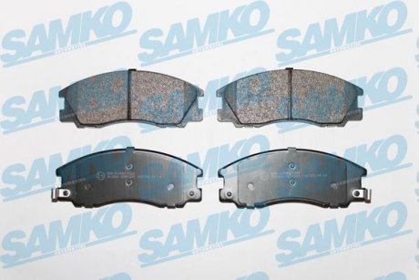 Гальмівні колодки, дискове гальмо (набір) SAMKO 5SP1291 (фото 1)