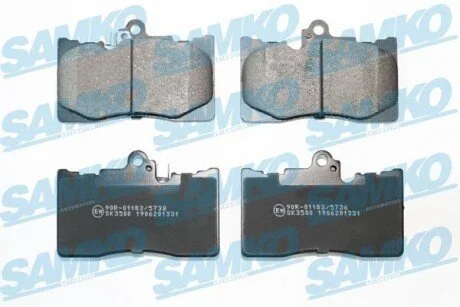 Гальмівні колодки, дискове гальмо (набір) SAMKO 5SP1331