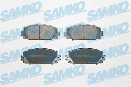 Тормозные колодки перед. Toyota Yaris 1.0 VVT-i,1.3 VVT-i,D-4D SAMKO 5SP1333