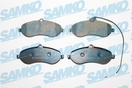 Гальмівні колодки, дискове гальмо (набір) SAMKO 5SP1348 (фото 1)