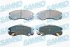 Гальмівні колодки, дискове гальмо (набір) SAMKO 5SP1353 (фото 1)