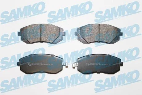 Гальмівні колодки, дискове гальмо (набір) SAMKO 5SP1363