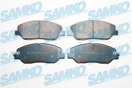 Гальмівні колодки, дискове гальмо (набір) SAMKO 5SP1382