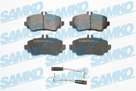 Гальмівні колодки, дискове гальмо (набір) SAMKO 5SP1387