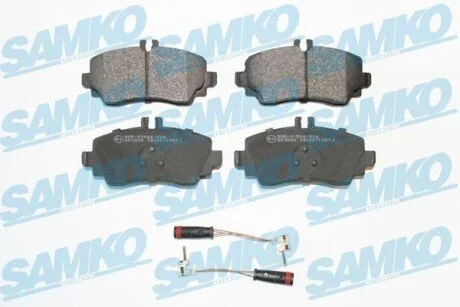 Гальмівні колодки, дискове гальмо (набір) SAMKO 5SP1387
