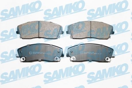 Гальмівні колодки, дискове гальмо (набір) SAMKO 5SP1399 (фото 1)