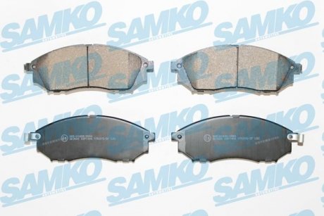Гальмівні колодки, дискове гальмо (набір) SAMKO 5SP1406 (фото 1)