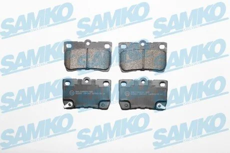 Гальмівні колодки, дискове гальмо (набір) SAMKO 5SP1407