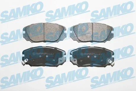 Гальмівні колодки, дискове гальмо (набір) SAMKO 5SP1409