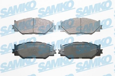 Гальмівні колодки, дискове гальмо (набір) SAMKO 5SP1412 (фото 1)