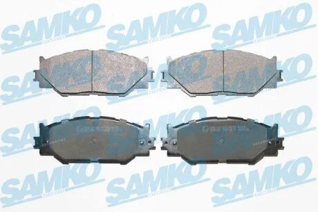 Гальмівні колодки, дискове гальмо (набір) SAMKO 5SP1412
