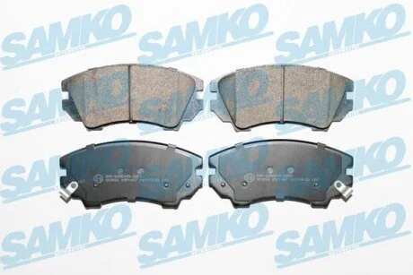 Гальмівні колодки, дискове гальмо (набір) SAMKO 5SP1467