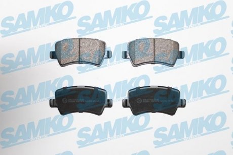 Гальмівні колодки, дискове гальмо (набір) SAMKO 5SP1474 (фото 1)