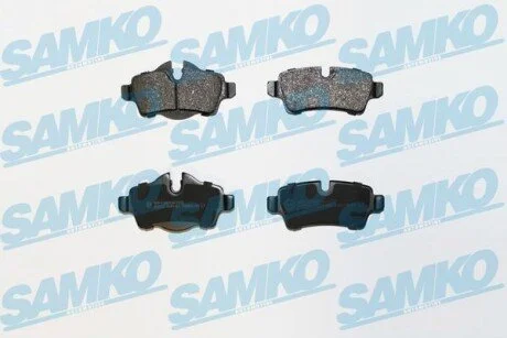 Гальмівні колодки, дискове гальмо (набір) SAMKO 5SP1481 (фото 1)