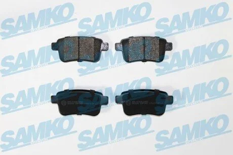 Гальмівні колодки, дискове гальмо (набір) SAMKO 5SP1487