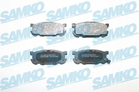 Гальмівні колодки, дискове гальмо (набір) SAMKO 5SP1488 (фото 1)
