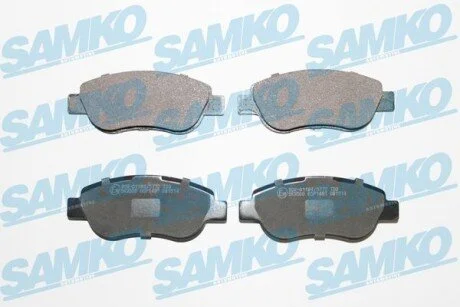 Гальмівні колодки, дискове гальмо (набір) SAMKO 5SP1491 (фото 1)