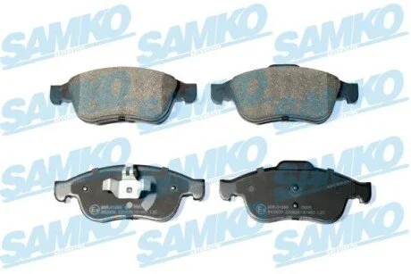 Гальмівні колодки, дискове гальмо (набір) SAMKO 5SP1493