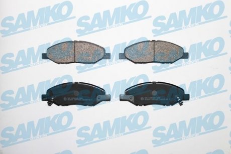 Гальмівні колодки, дискове гальмо (набір) SAMKO 5SP1497 (фото 1)