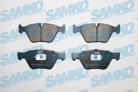 Гальмівні колодки, дискове гальмо (набір) SAMKO 5SP1512 (фото 1)