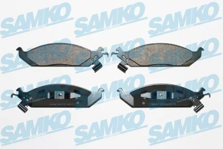 Гальмівні колодки, дискове гальмо (набір) SAMKO 5SP1519 (фото 1)