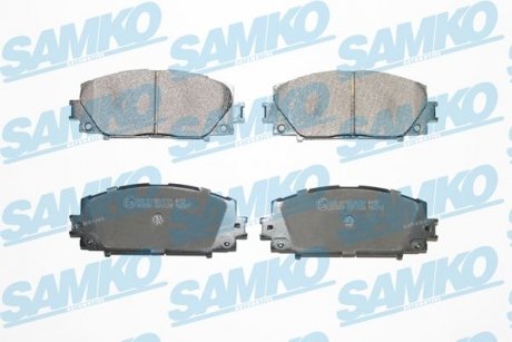 Гальмівні колодки, дискове гальмо (набір) SAMKO 5SP1529 (фото 1)