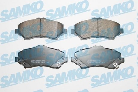 Гальмівні колодки, дискове гальмо (набір) SAMKO 5SP1548