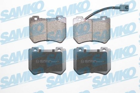 Гальмівні колодки, дискове гальмо (набір) SAMKO 5SP1552 (фото 1)