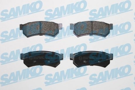 Гальмівні колодки, дискове гальмо (набір) SAMKO 5SP1564 (фото 1)