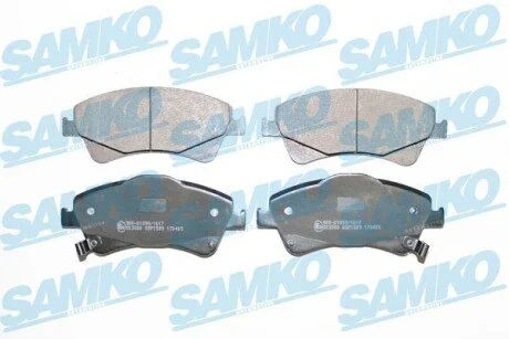 Гальмівні колодки, дискове гальмо (набір) SAMKO 5SP1589